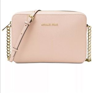 Pink Michael Kors Jet Set Large East West Crossbody